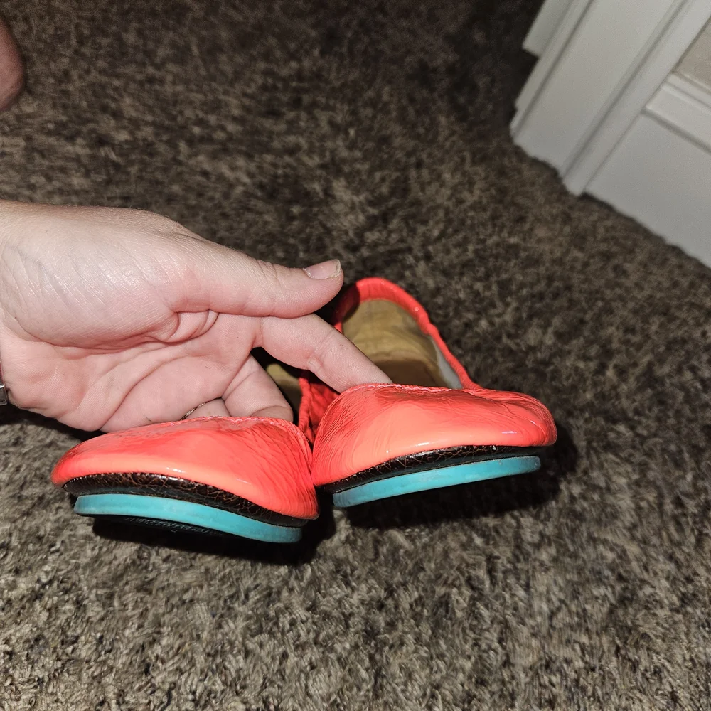 Neon Red Tieks - Picture 5 of 7